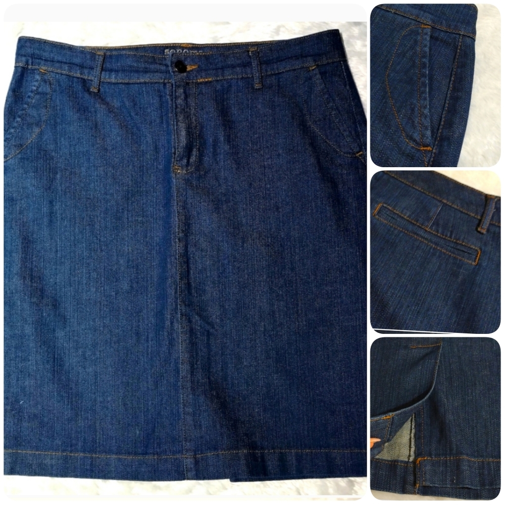 Sonoma blue jeans skirt